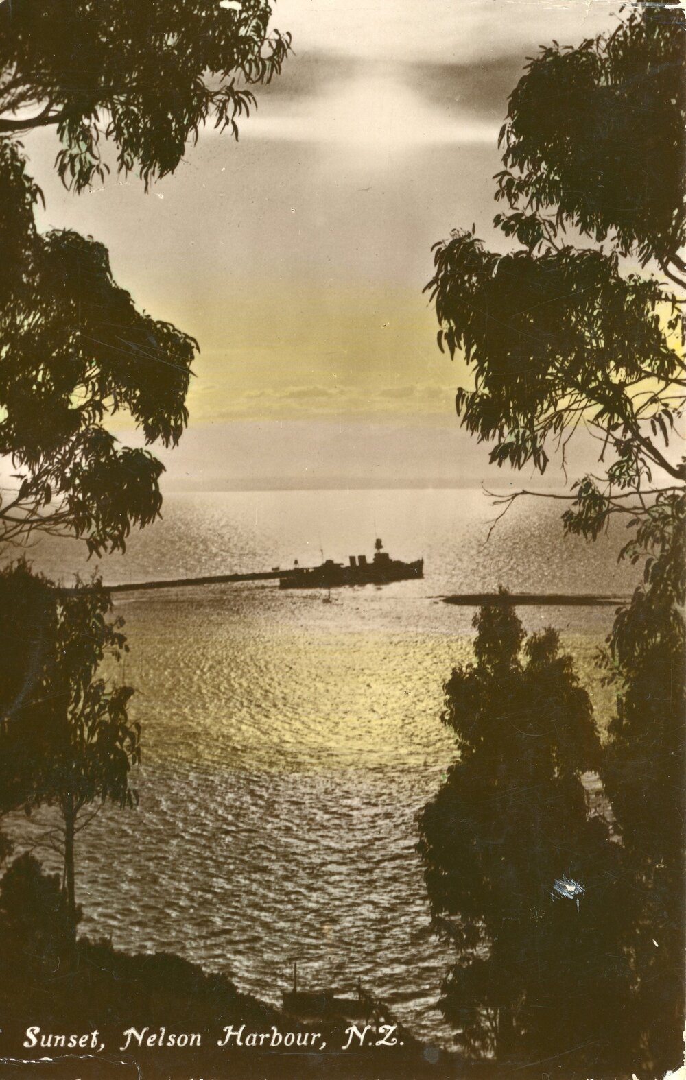 Sunset over Nelson Harbour