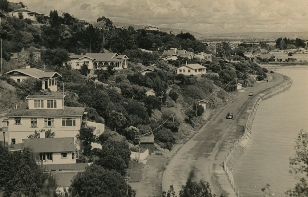 Hilltop view of Rocks Road