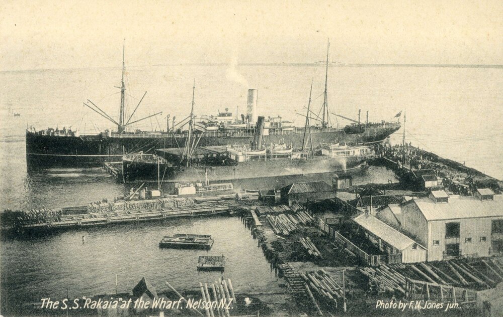 S.S. Rakaia at Nelson Wharf