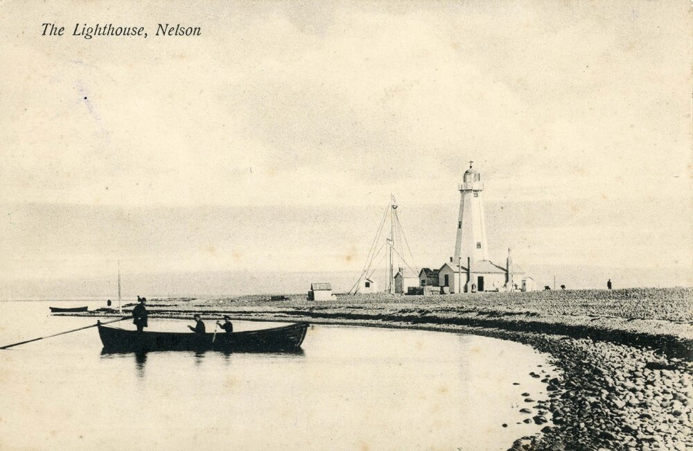 View of the Boulder Bank Lighthouse