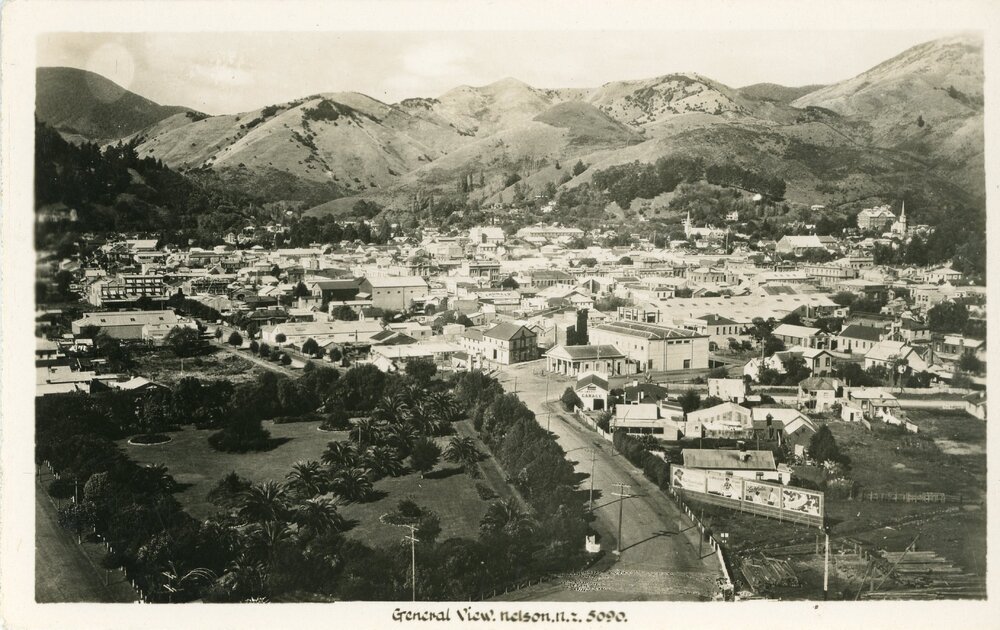View of ANZAC Park and Nelson City