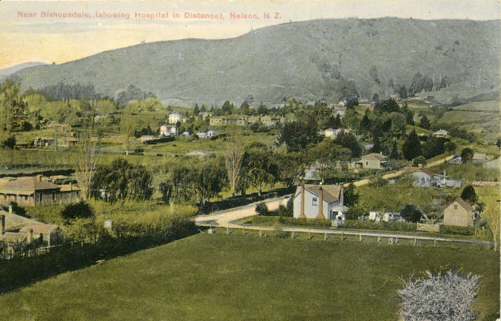 Bishopdale with the hospital in the background