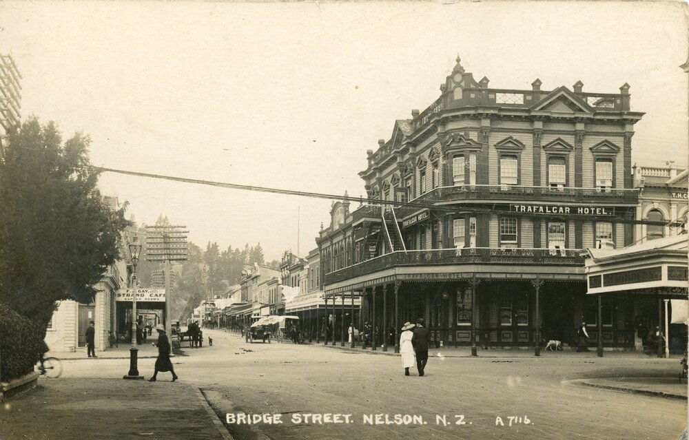 Trafalgar Hotel on the corner of Bridge Street &amp; Trafalgar Street