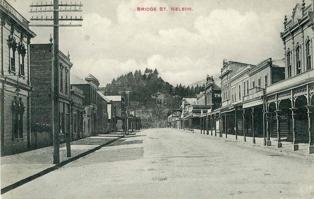 Looking down Bridge Street, Nelson