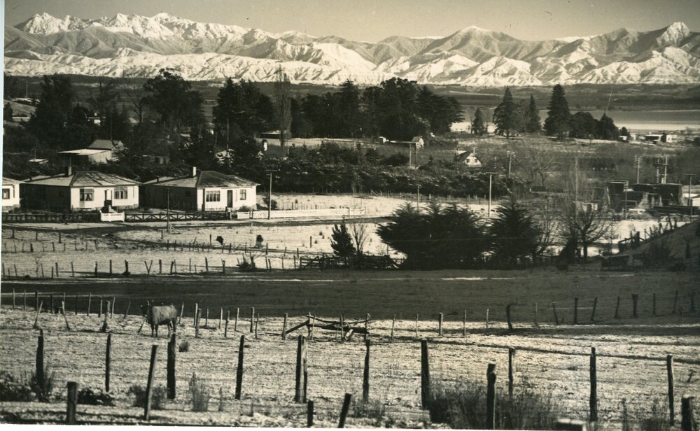 Snowy mountains from Nelson