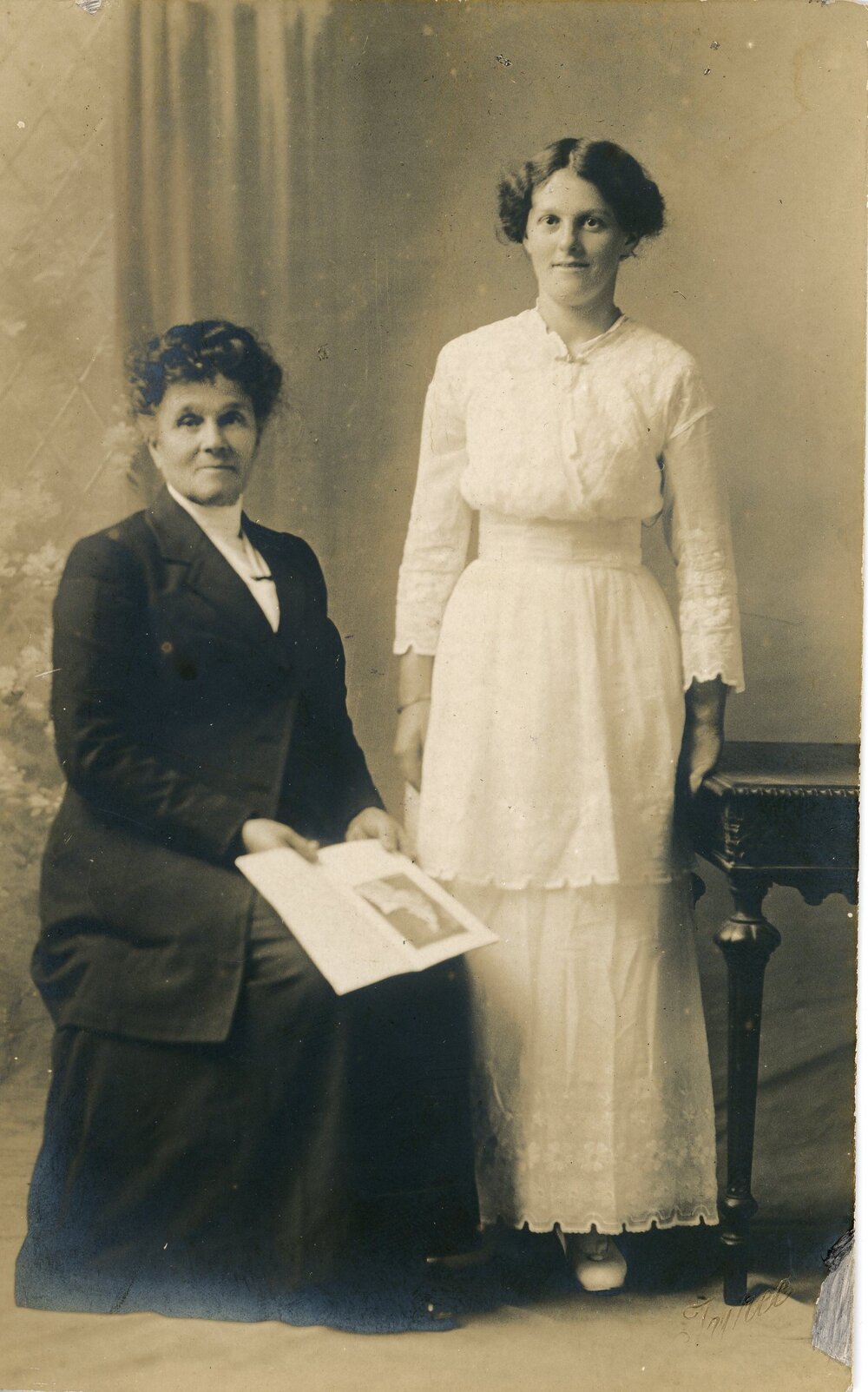 Olive and Mrs Thompson Senior