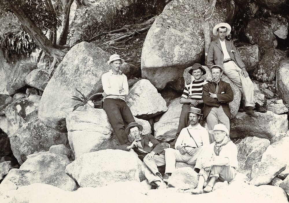 Group at Fisherman Island or Motuareronui / Adele Island