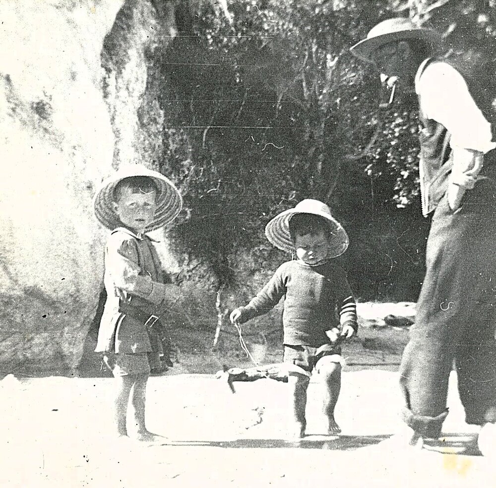 Children playing on the beach