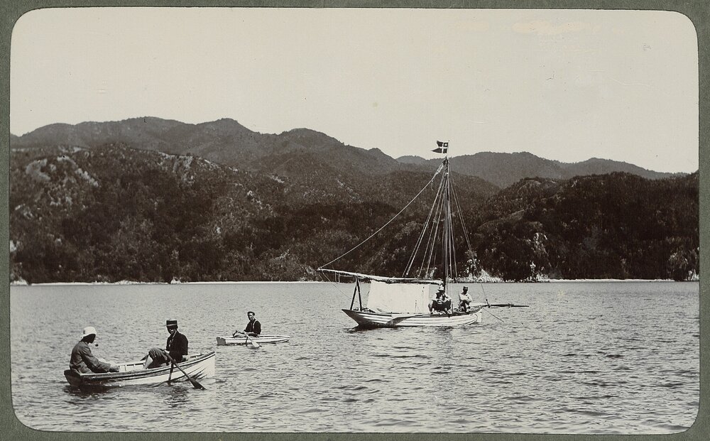 Small sailboats and row boats