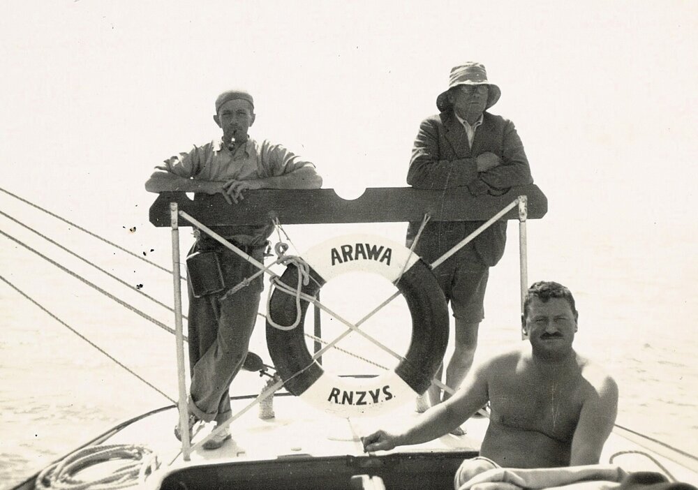 Crew onboard the Arawa