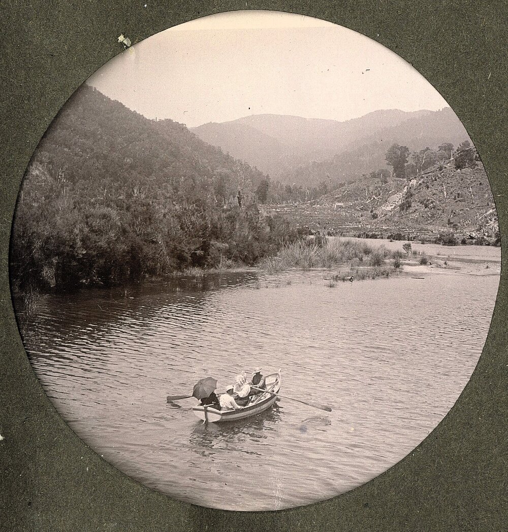 Rowing in the lagoon