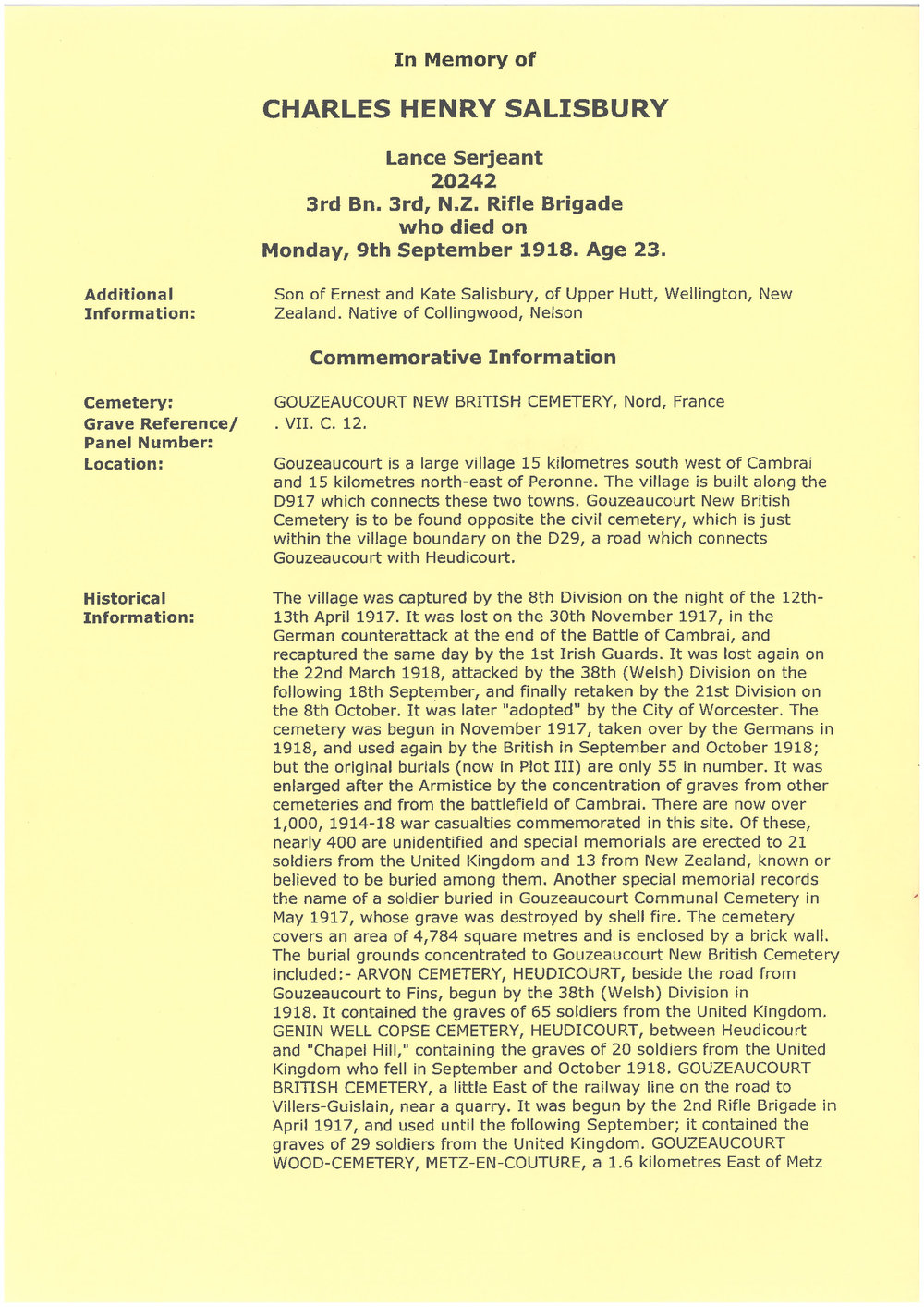 Salisbury, Charles Henry