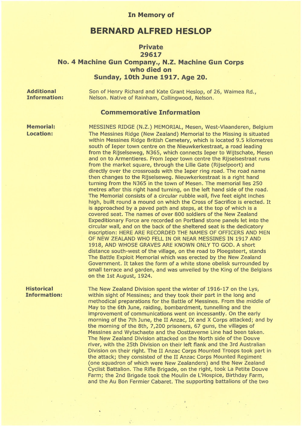 Heslop, Bernard Alfred