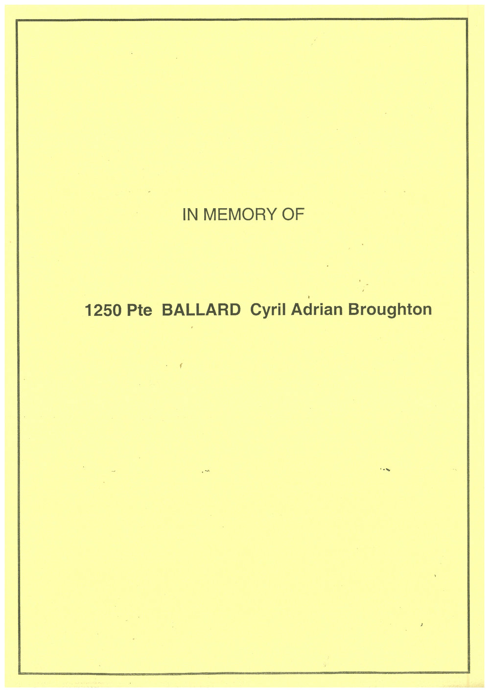 Ballard, Cyril Adrian Broughton