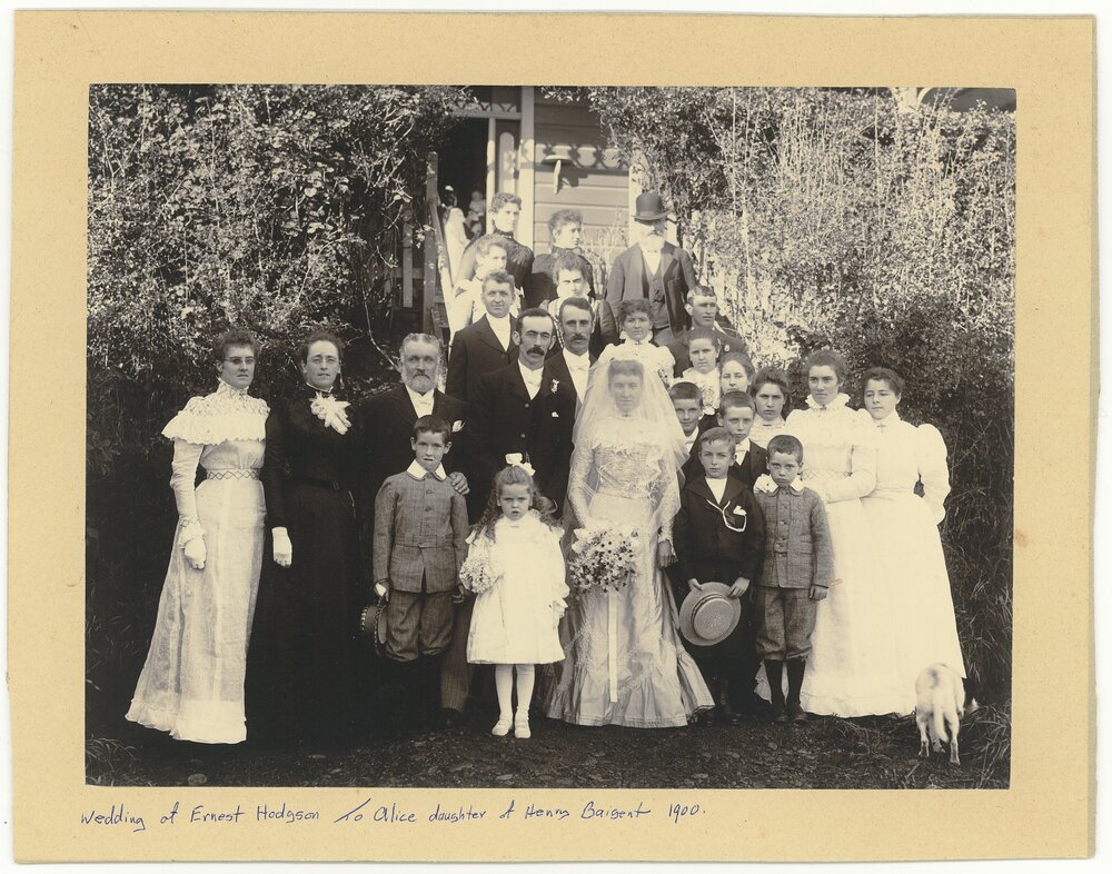 Marriage of Alice Baigent to Ernest Hodgson 1900