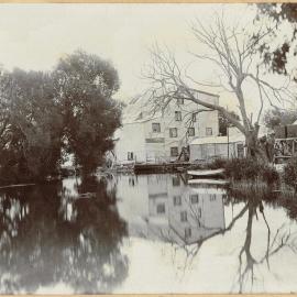 Brightwater Flour Mill and pond 1900