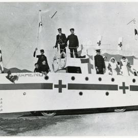 Wakefield Hospital Ship fundraising float 1915