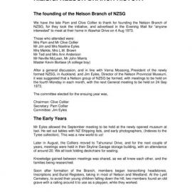 NZSG Nelson Branch History