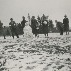Snowman in Brightwater, 1921