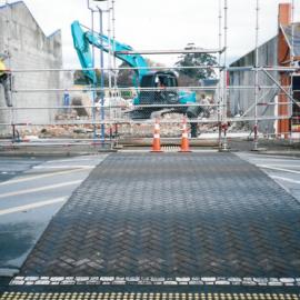 End of demolition on the Brick Building Queen Street Richmond 2007