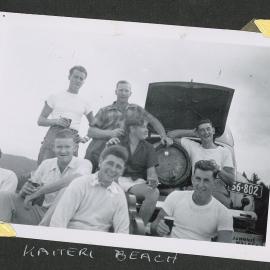 Group at Kaiteriteri Beach 1950s