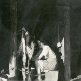 Kathleen Langford milking