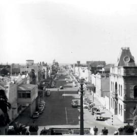 Trafalgar Street in Nelson, as seen from the Church Steps, 1961