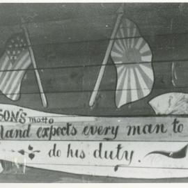 Nelson's Motto war mural at Mahana