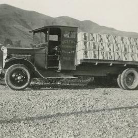 Best Bros. Truck loaded with apple boxes