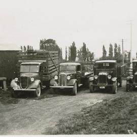 Best Bros. of Richmond, later model fleet of trucks