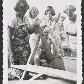 High jinks in the hop bins, 1952
