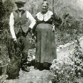 Joshua and Elizabeth Ellen Newport  and dog 