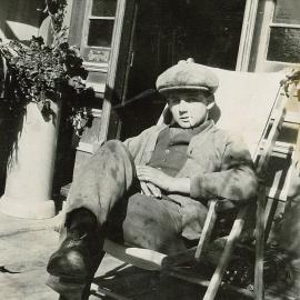 Les Keeper on deck chair