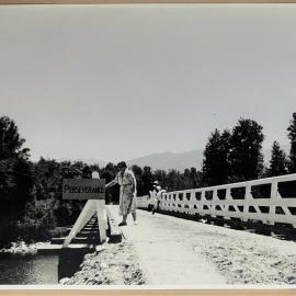 Woman on Perseverance Bridge