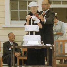 Lighting a candle on the cake 