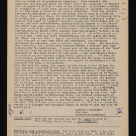 Village News 1984 February