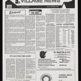 Village News 1992 March