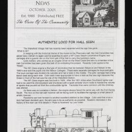 Village News 2001 October