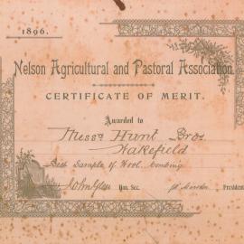 Certificate of merit 