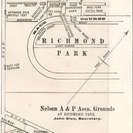 Map of the Nelson A & P Assn. grounds in 1900