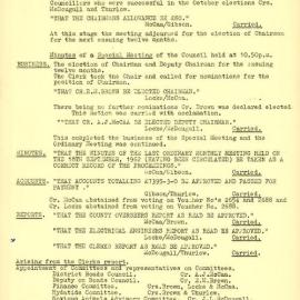 1963 Murchison County Council Minute Papers