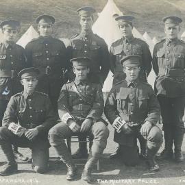 Military Police at Tapawera Military Camp 1914