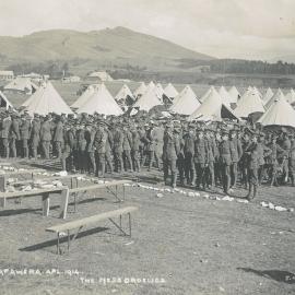 Mess orderlies at Tapawera Military Camp 1914