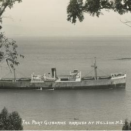 M.V. Port Gisborne arriving at Nelson