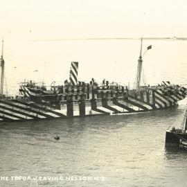 The Tofua leaving Nelson