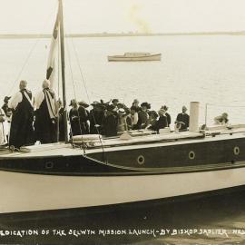 Dedication of the Selwyn Mission launch by Bishop Sadlier