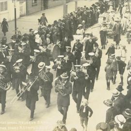 National Reserve Band at Barrow Day Parade 1917