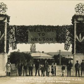 Prince of Wales visit to Nelson 1920