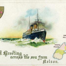 Greeting across the sea from Nelson