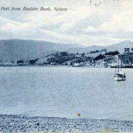 View of Port Nelson and the Haven from the Boulder Bank